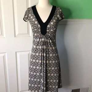 New York & Company Cap Sleeve Gathered Dress-XS